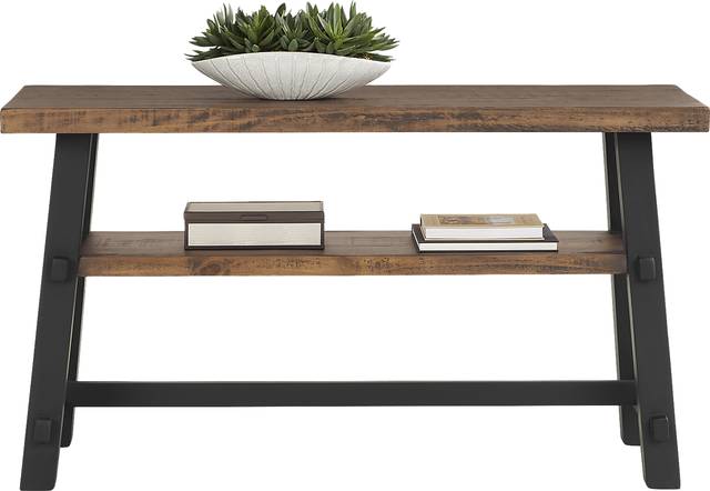 San Mateo Brown Sofa Table - Thumbnail - Image 2