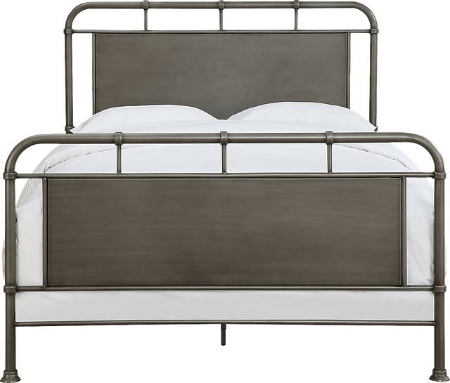 Sana Smoke Queen Panel Bed - Thumbnail - Image 1
