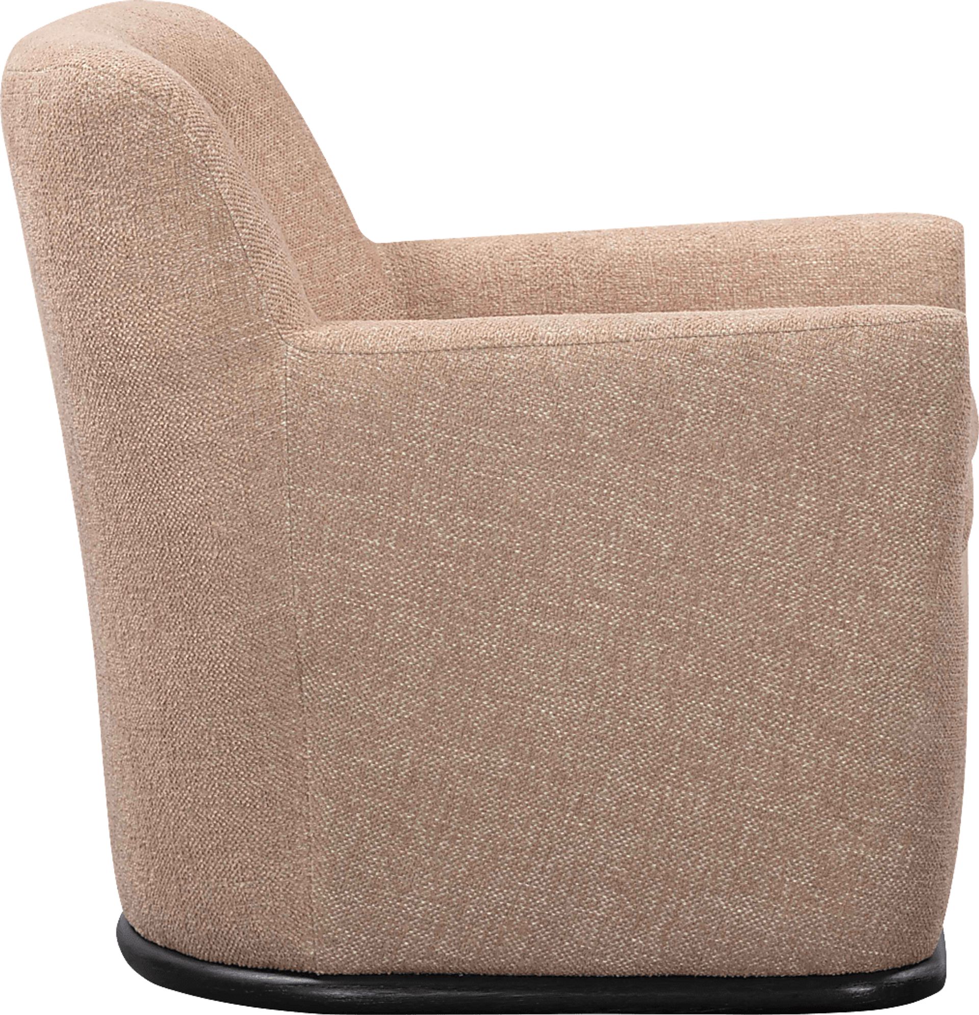 Sanbiens Peach Swivel Accent Chair - Image 4
