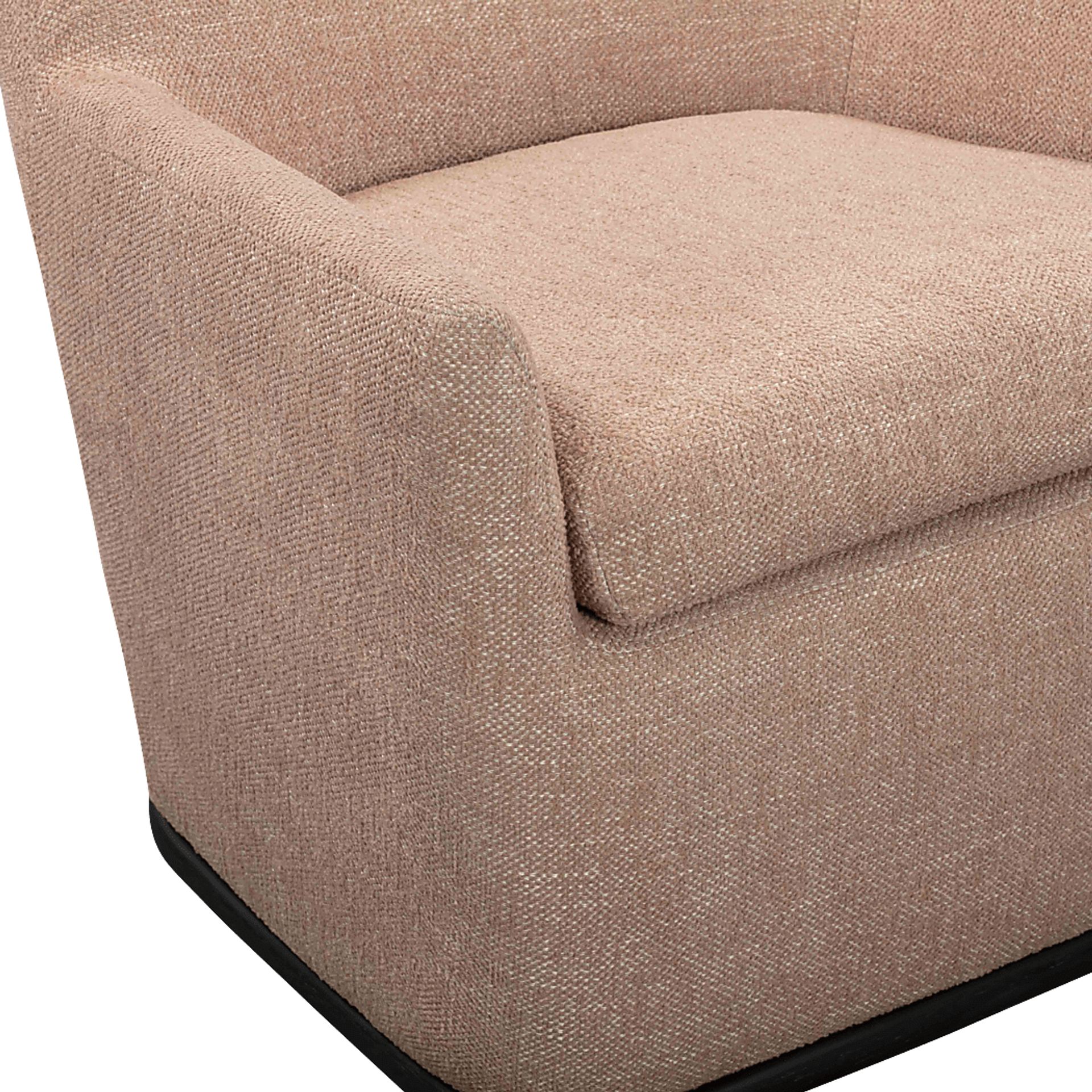 Sanbiens Peach Swivel Accent Chair - Image 6