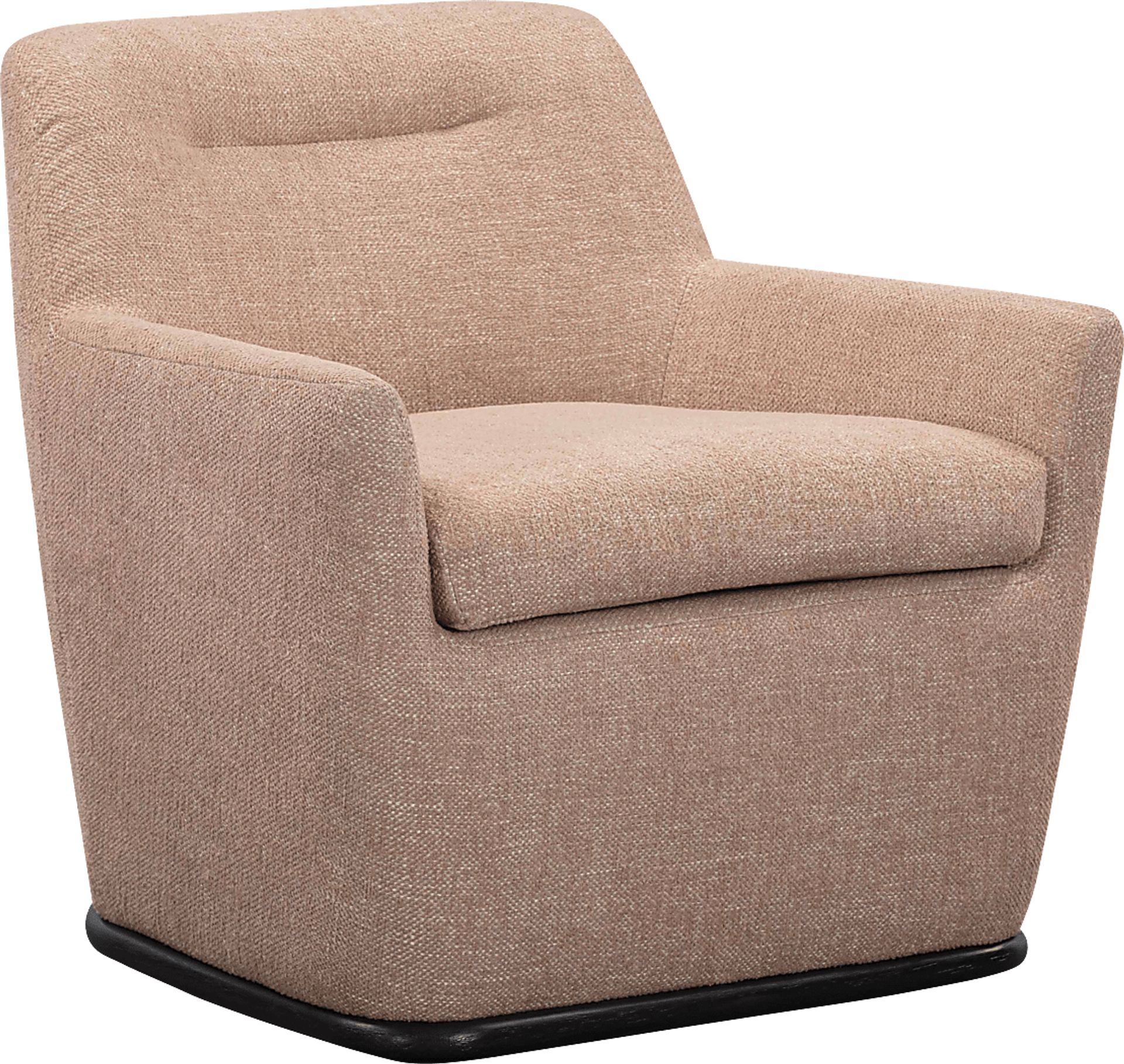 Sanbiens Peach Swivel Accent Chair - Image 1