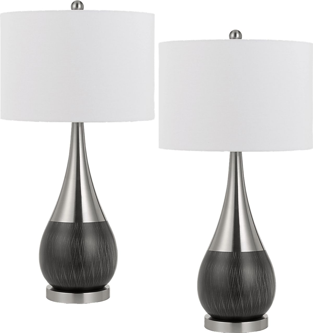Sanborn Silver Gray Set Of 2 Table Lamp | Rooms to Go