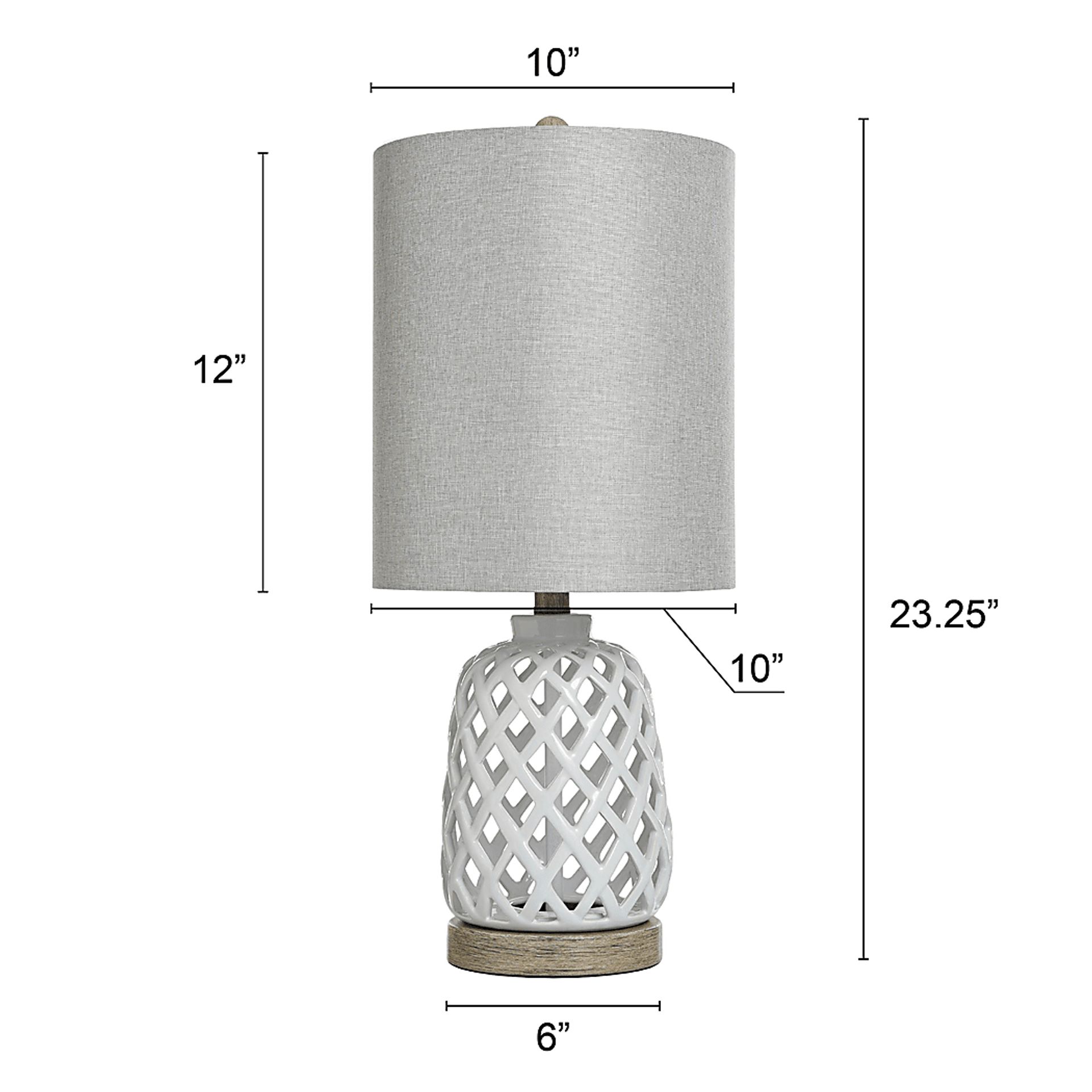 Sanbriand White Lamp - Image 2