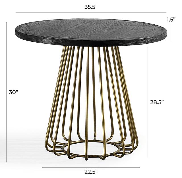 Sanclaire Black Dining Table - Thumbnail - Image 6