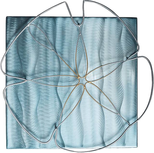 Sand Dollar Blue Outdoor Wall Art - Thumbnail - Image 1