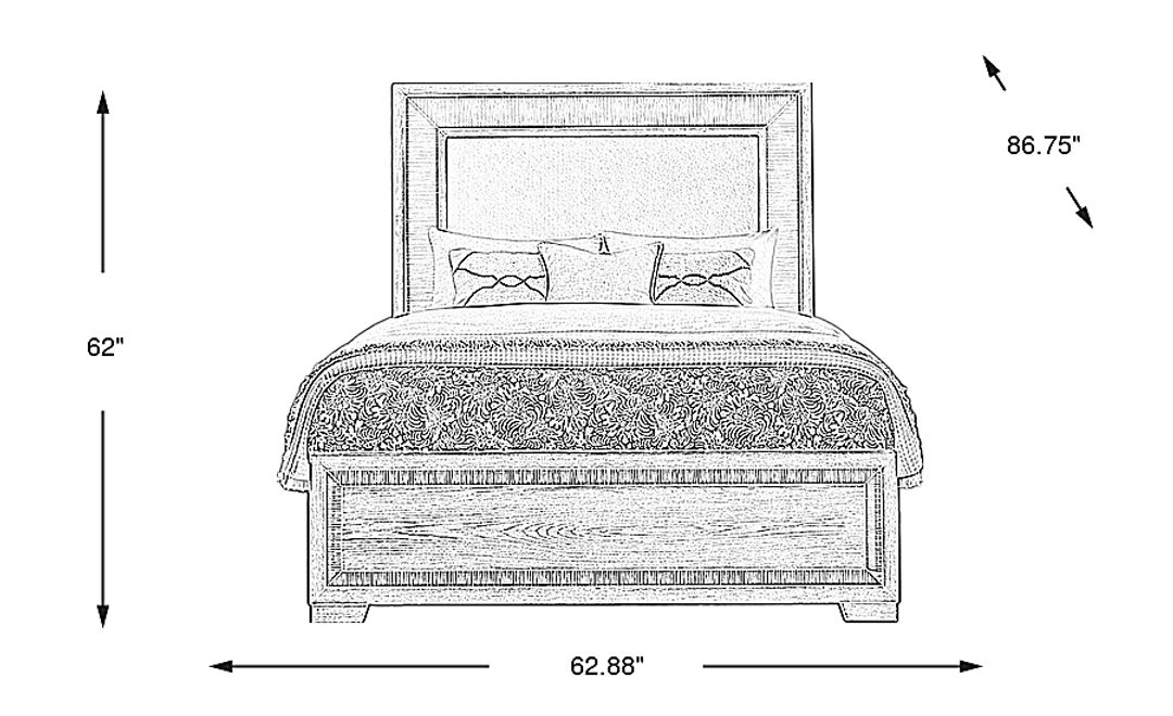 Sand Key Sandstone 3 Pc Queen Upholstered Bed