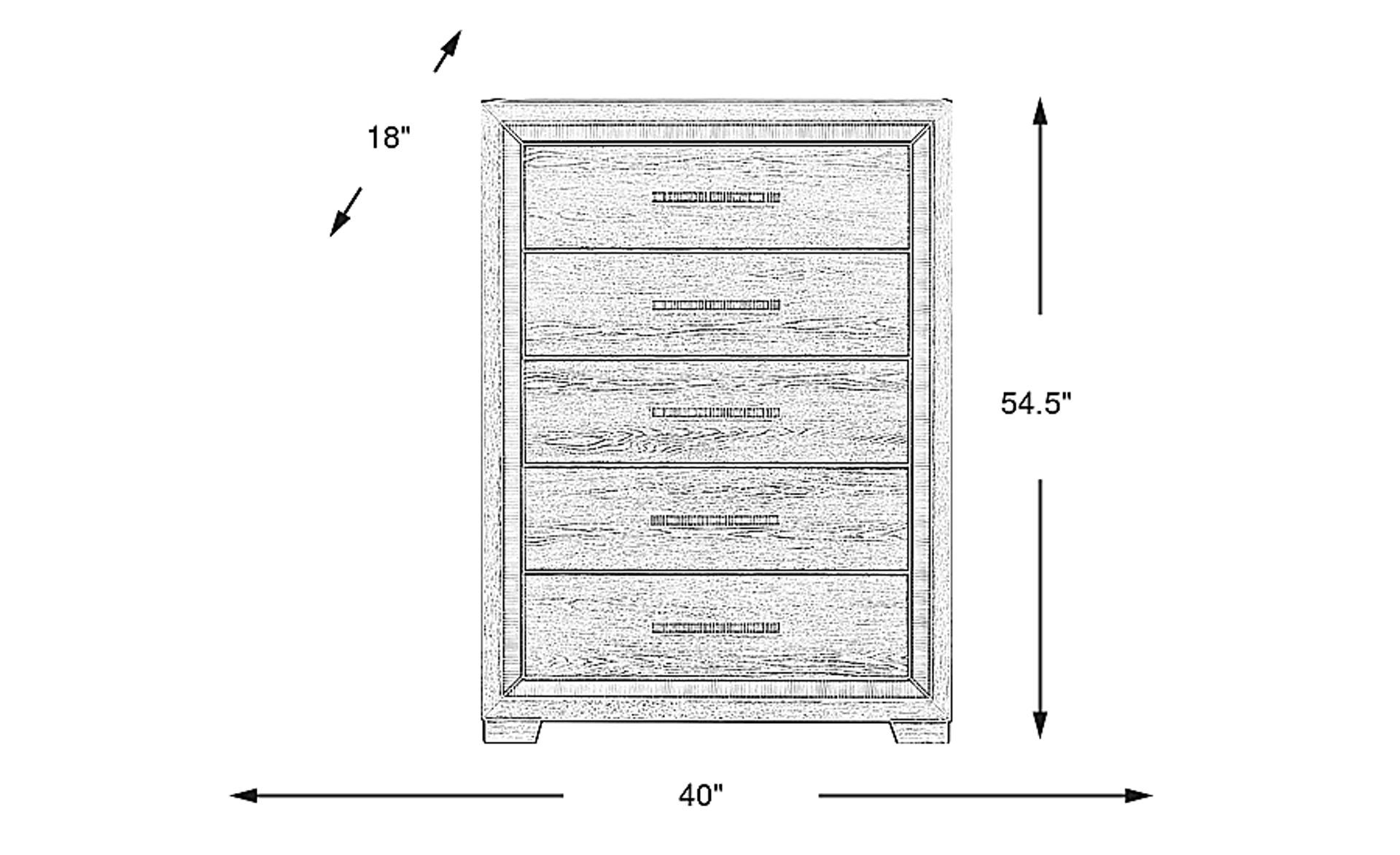 Dimension Image. Please refer to the Dimension Tab on this page for dimension details.
