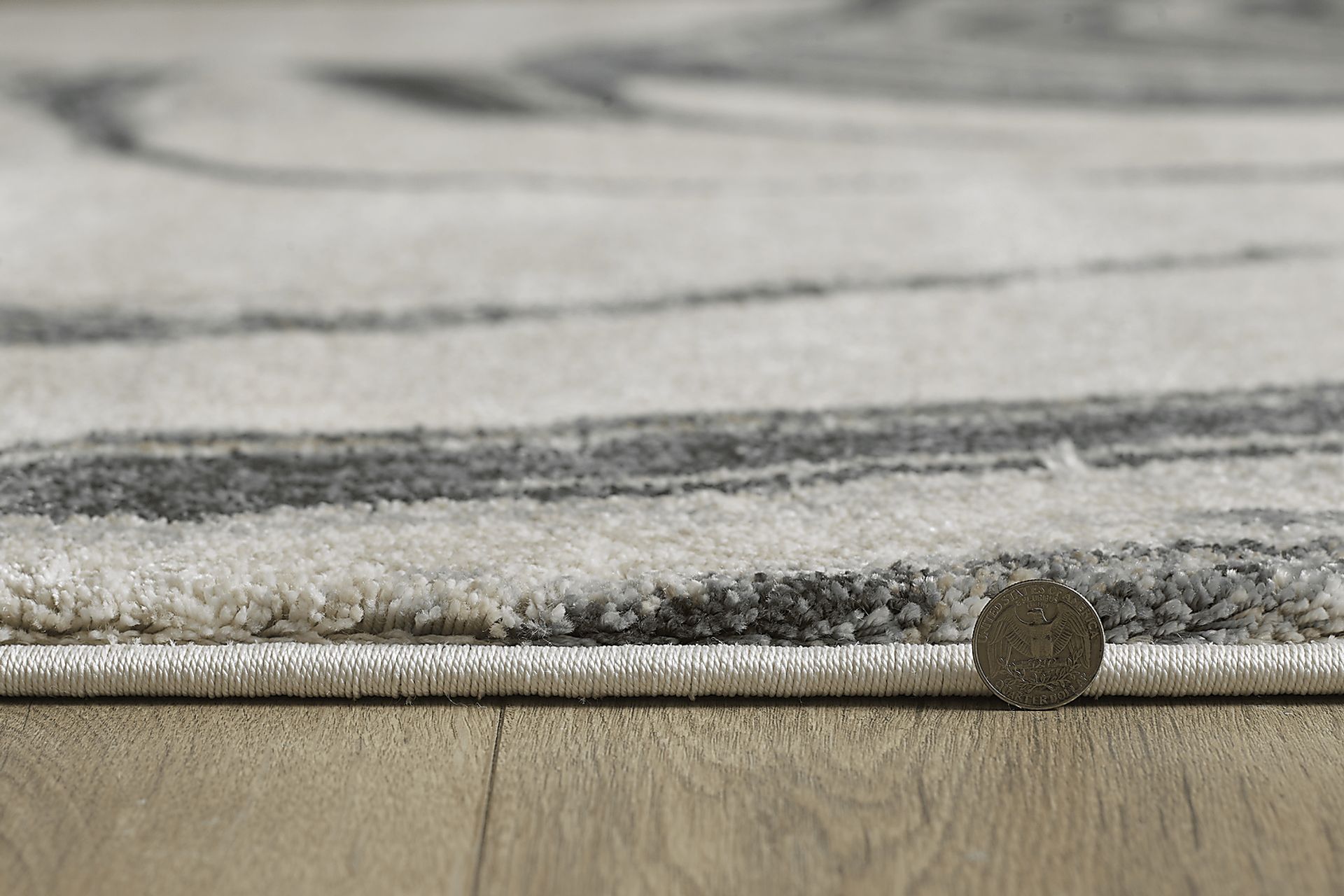 Sand Ribbons Ivory 8'10 x 13' Rug - Image 4