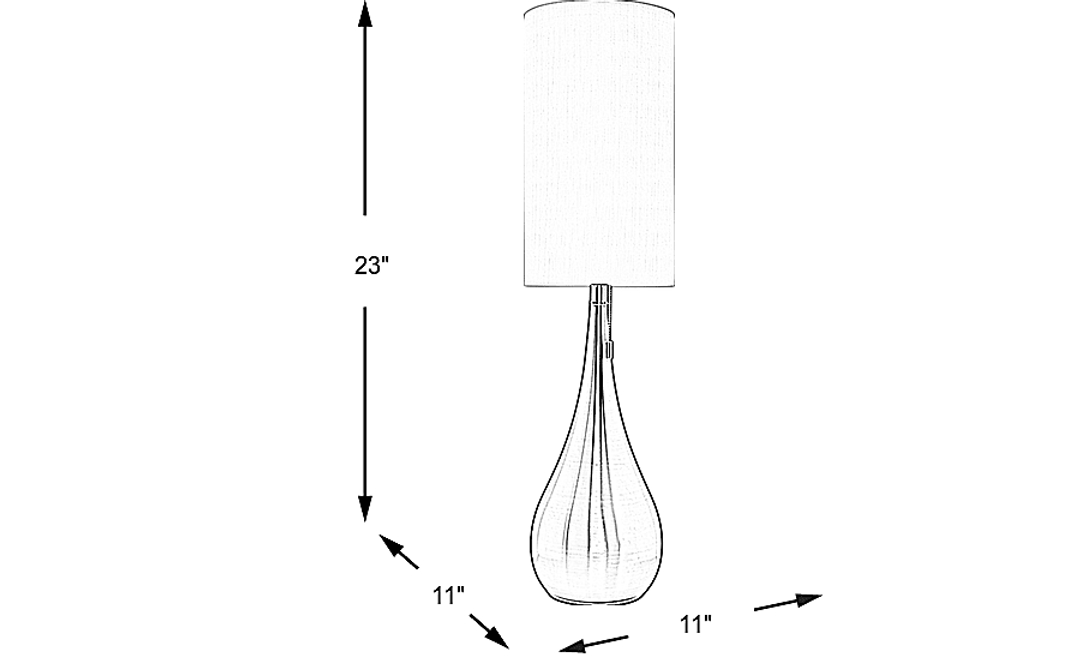 Sanda Christina Silver Table Lamp