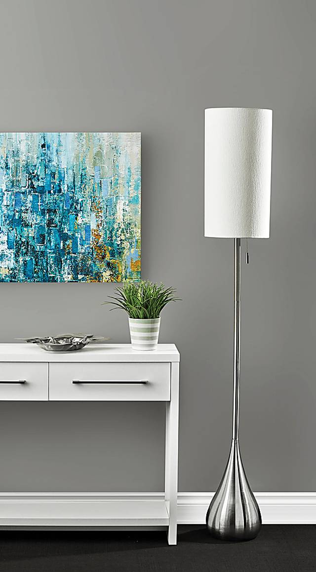 Sanda Silver Floor Lamp - Thumbnail - Image 2
