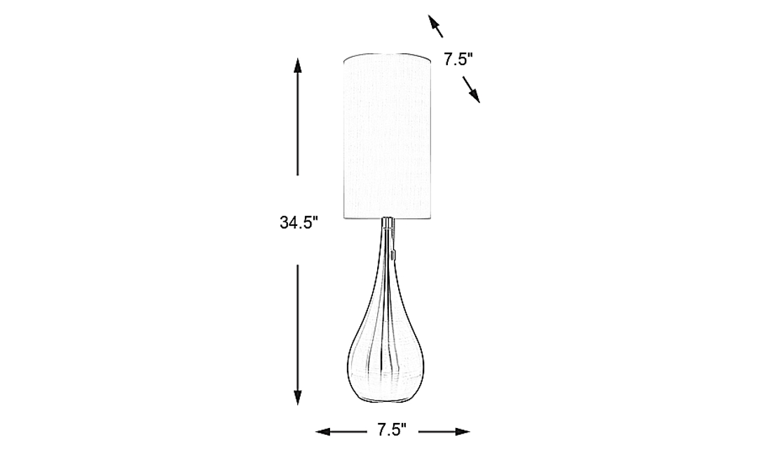 Sanda Silver Table Lamp