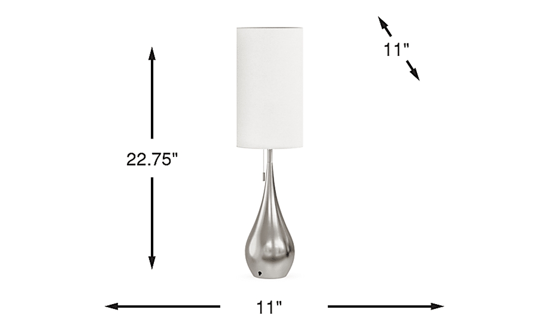 Sanda Christina Silver Table Lamp