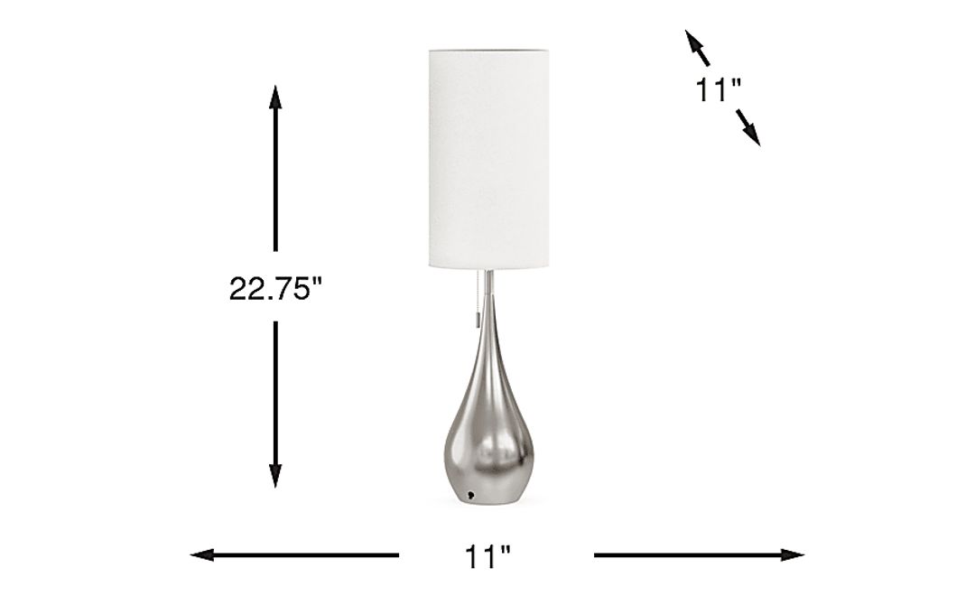 Sanda Christina Silver Table Lamp