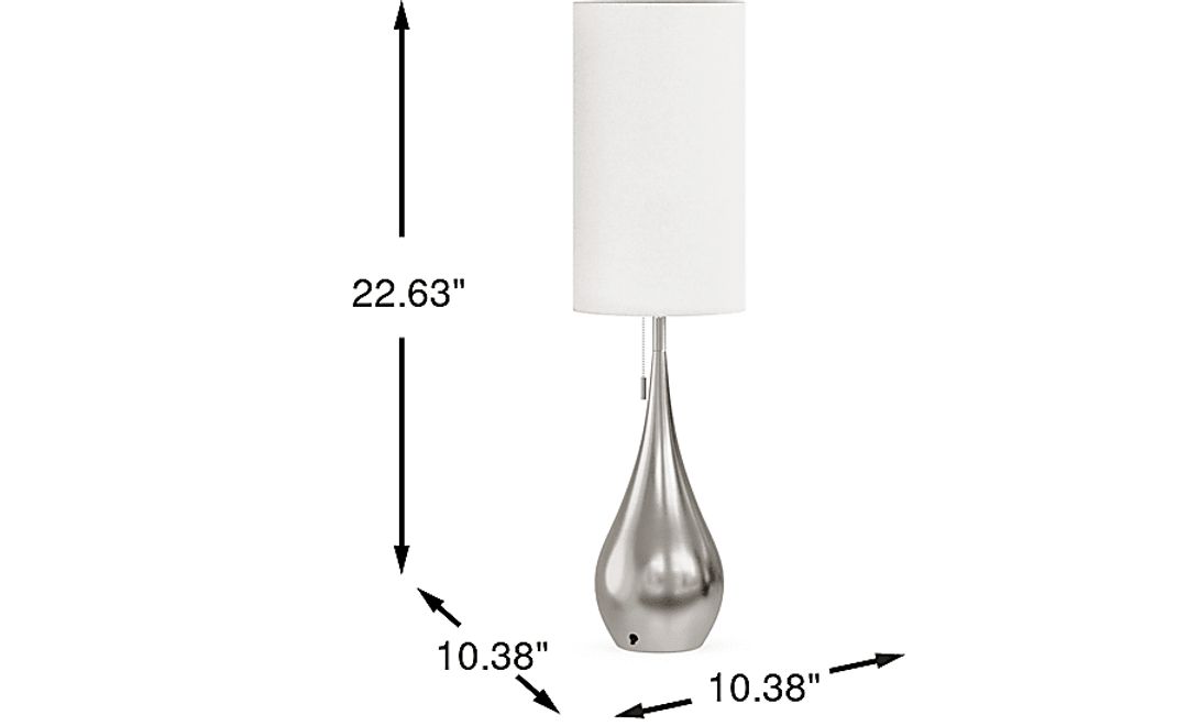 Sanda Christina Silver Table Lamp