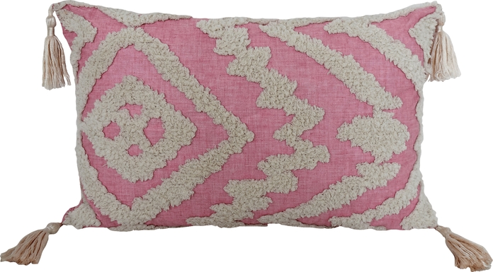 Sandalin Pink Throw Pillow