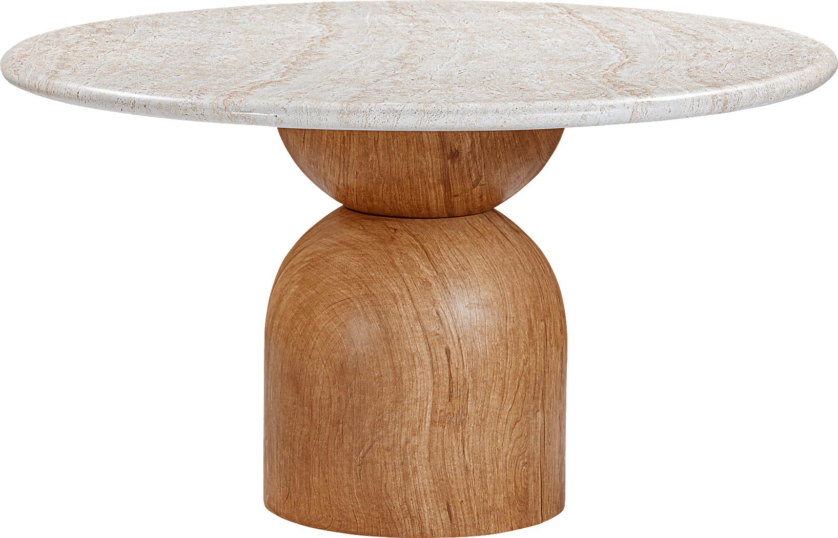 Sandeep Brown Round Dining Table