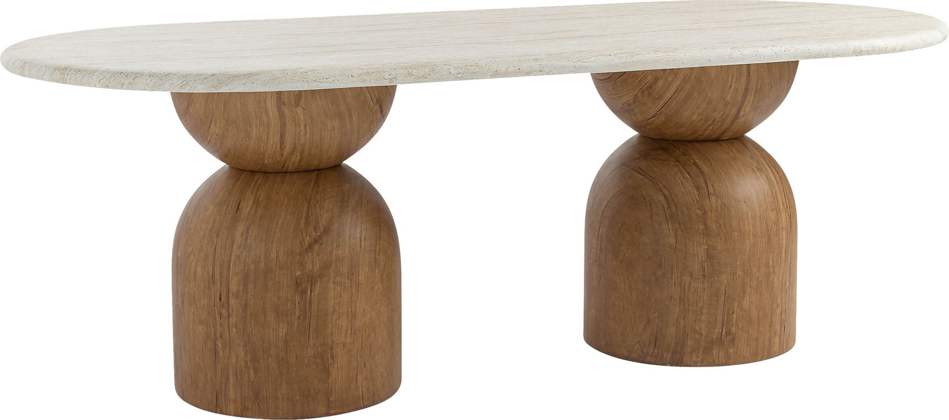 Sandeep Brown Oval Dining Table - Image 1