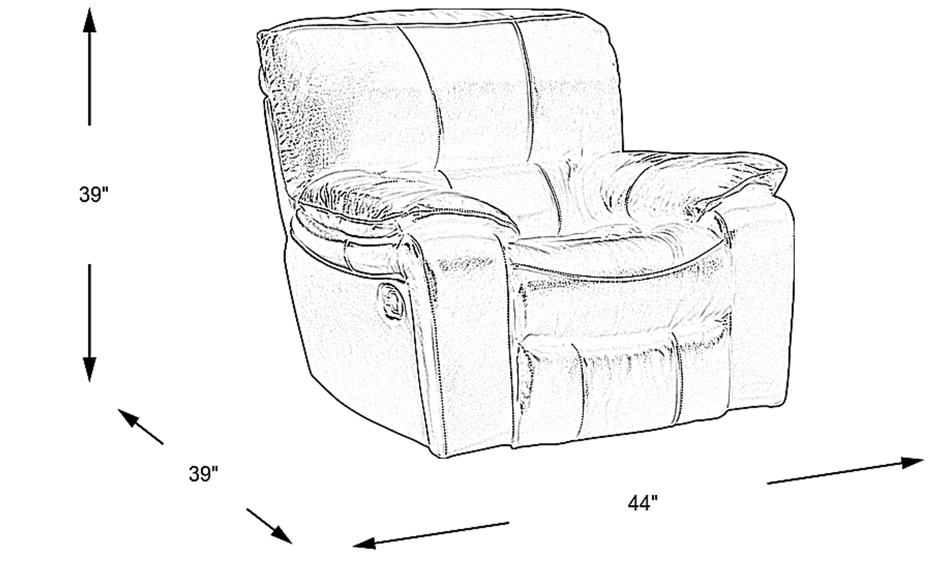 Dimension Image. Please refer to the Dimension Tab on this page for dimension details.