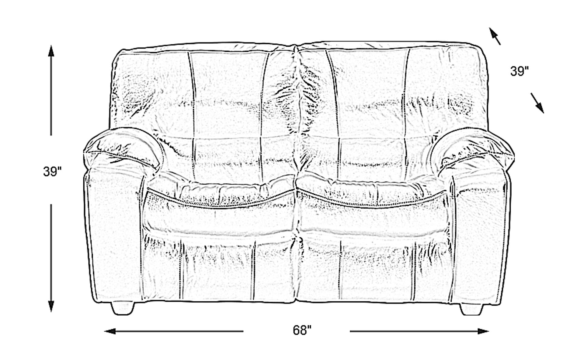 Dimension Image. Please refer to the Dimension Tab on this page for dimension details.