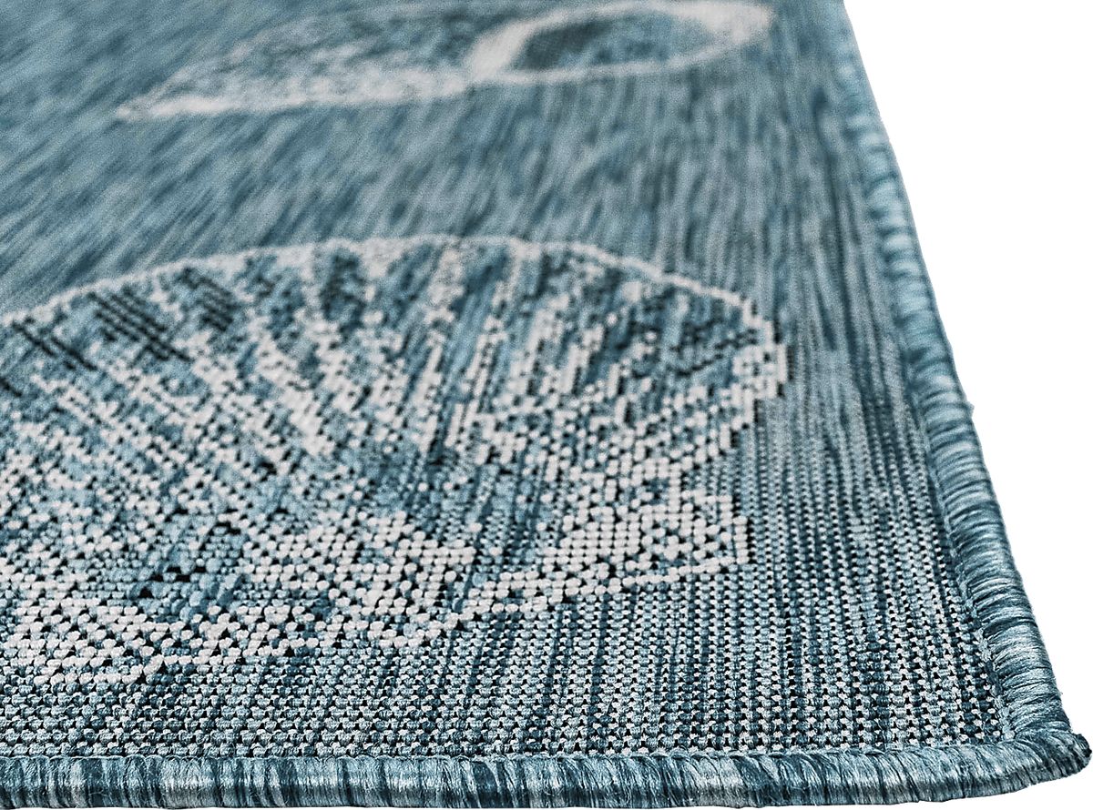 Sandfoot Point Blue Outdoor Rugs | Rooms to Go
