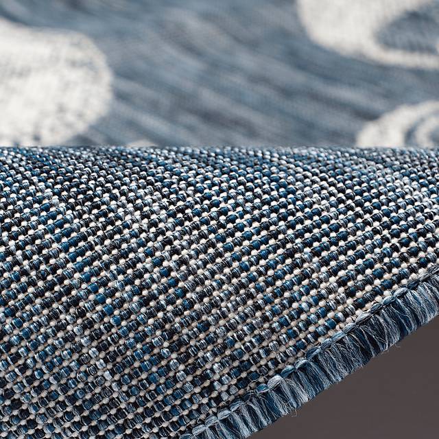 Sandfoot Point Navy 7'10 x 9'10 Indoor/Outdoor Rug - Thumbnail - Image 3