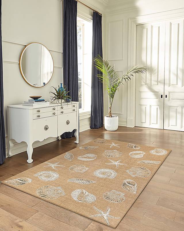 Sandfoot Point Sand 7'10 x 9'10 Indoor/Outdoor Rug - Thumbnail - Image 2