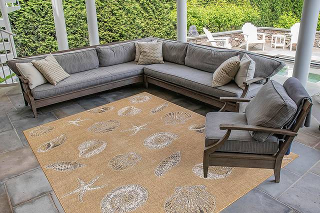 Sandfoot Point Sand 7'10 x 9'10 Indoor/Outdoor Rug - Thumbnail - Image 3