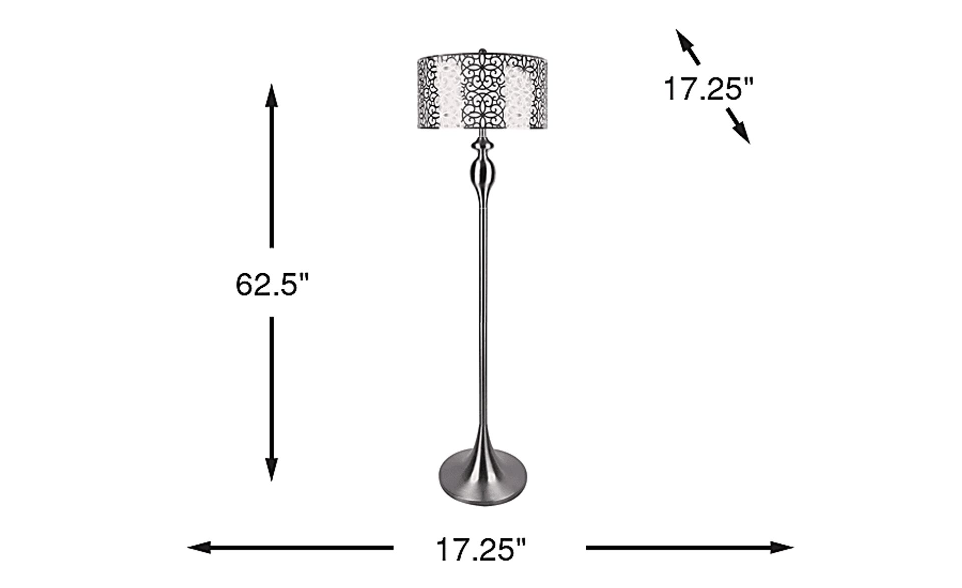 Dimension Image. Please refer to the Dimension Tab on this page for dimension details.