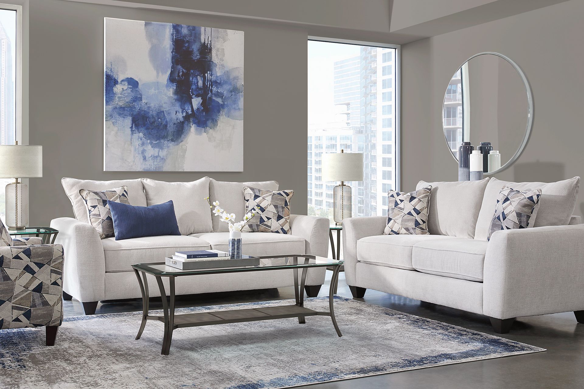 Sandia Heights Beige 8 Pc Living Room - Image 1