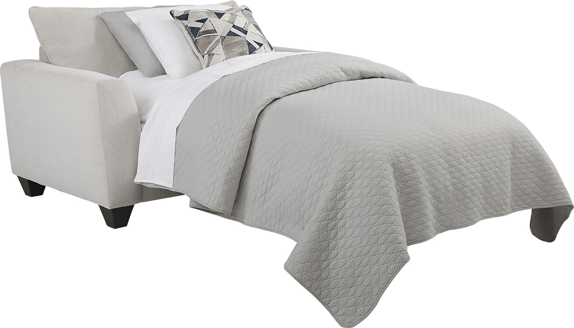 Sandia Heights Beige Gel Foam Sleeper Chair - Image 3