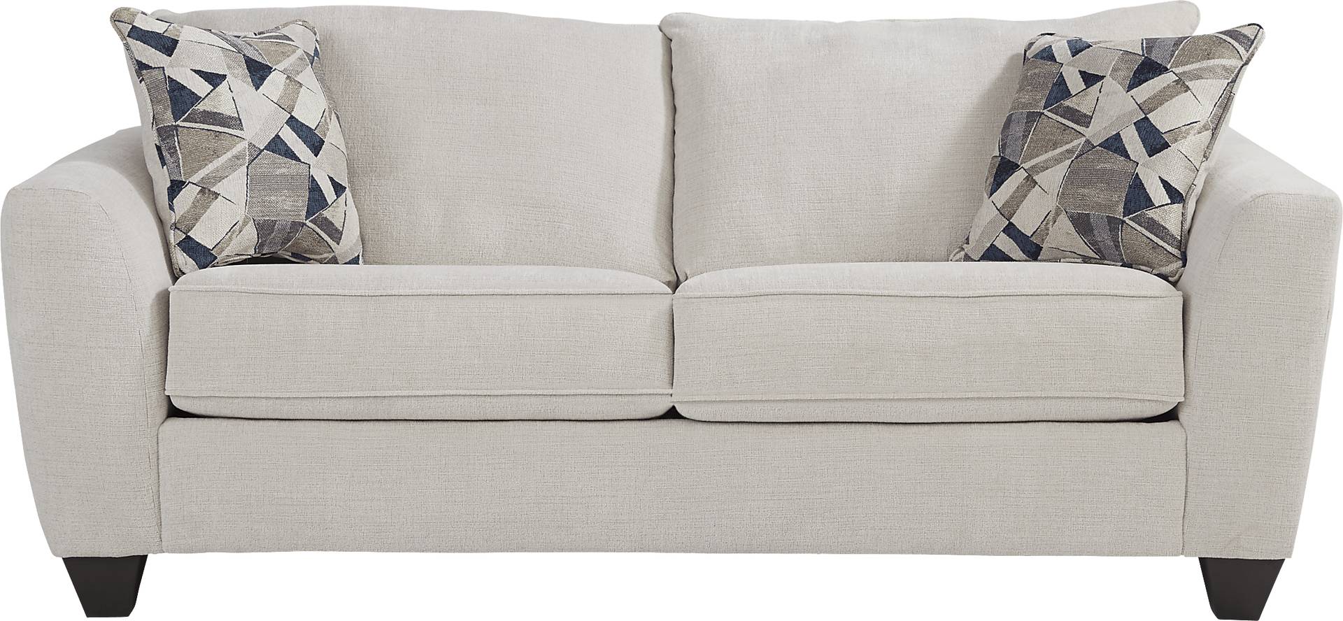 Sandia Heights 2 Pc Beige Chenille Fabric Living Room Set With Sofa ...