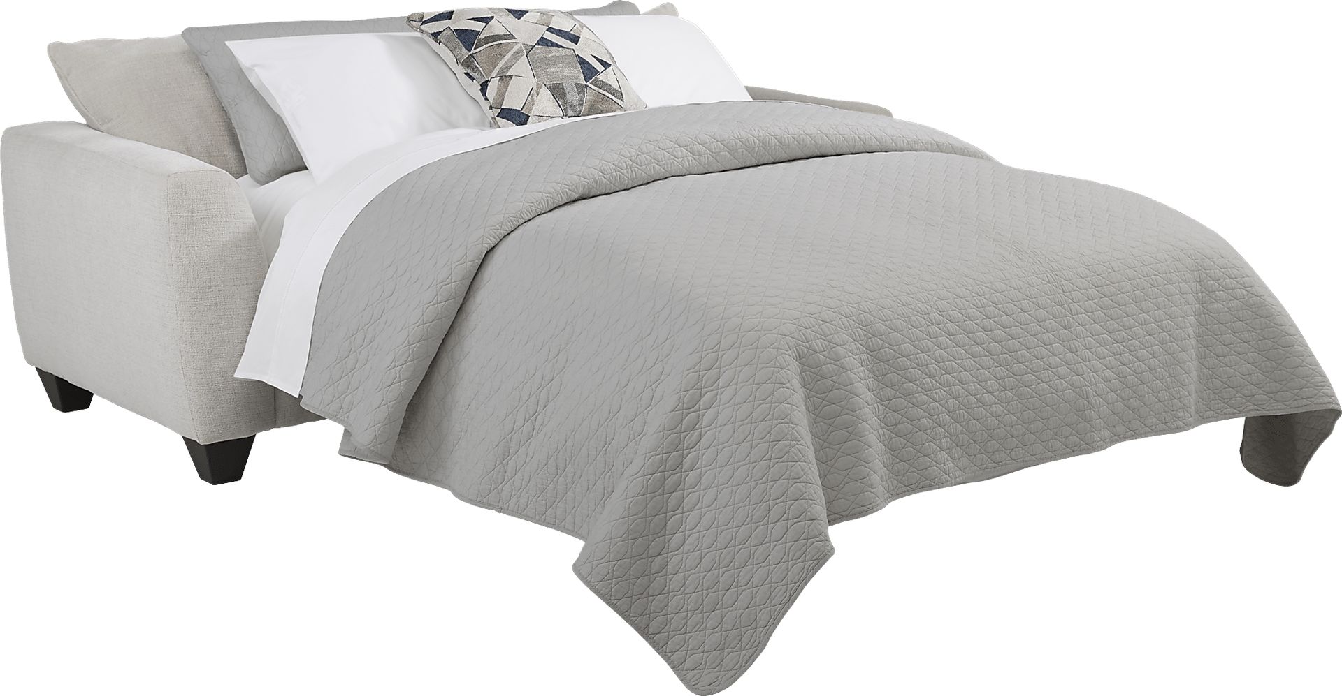 Sandia Heights Beige Sleeper Loveseat - Image 2