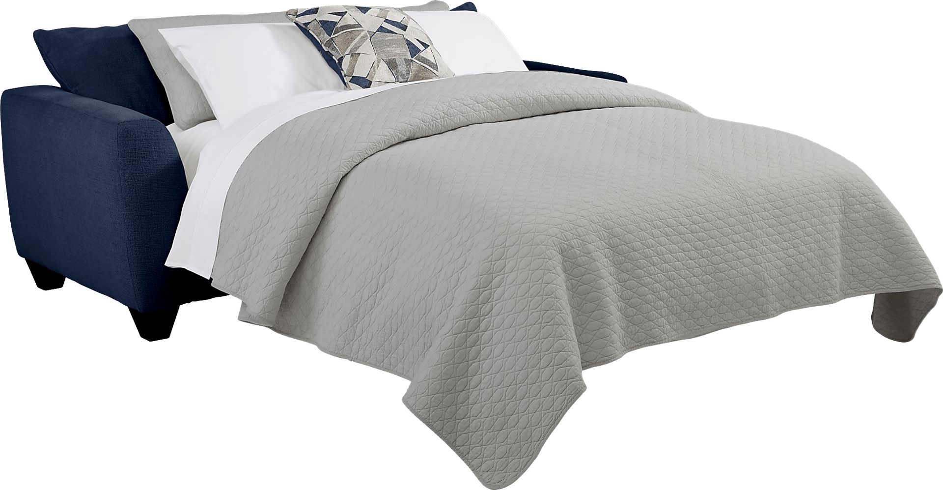 Sandia Heights Blue Gel Foam Sleeper Loveseat - Image 2