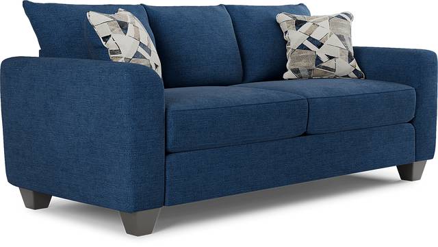 Sandia Heights Blue 7 Pc Living Room with Gel Foam Sleeper Sofa - Thumbnail - Image 4
