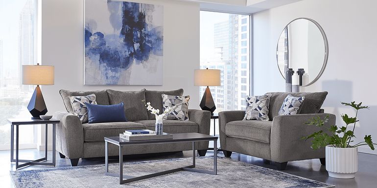 Sandia Heights Gray 3 Pc Living Room