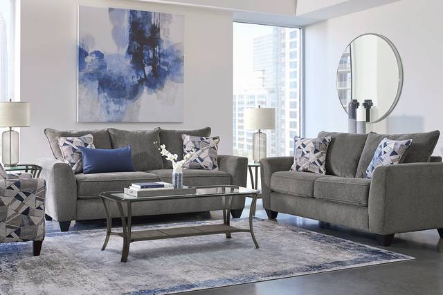 Sandia Heights Gray 8 Pc Living Room - Thumbnail - Image 1