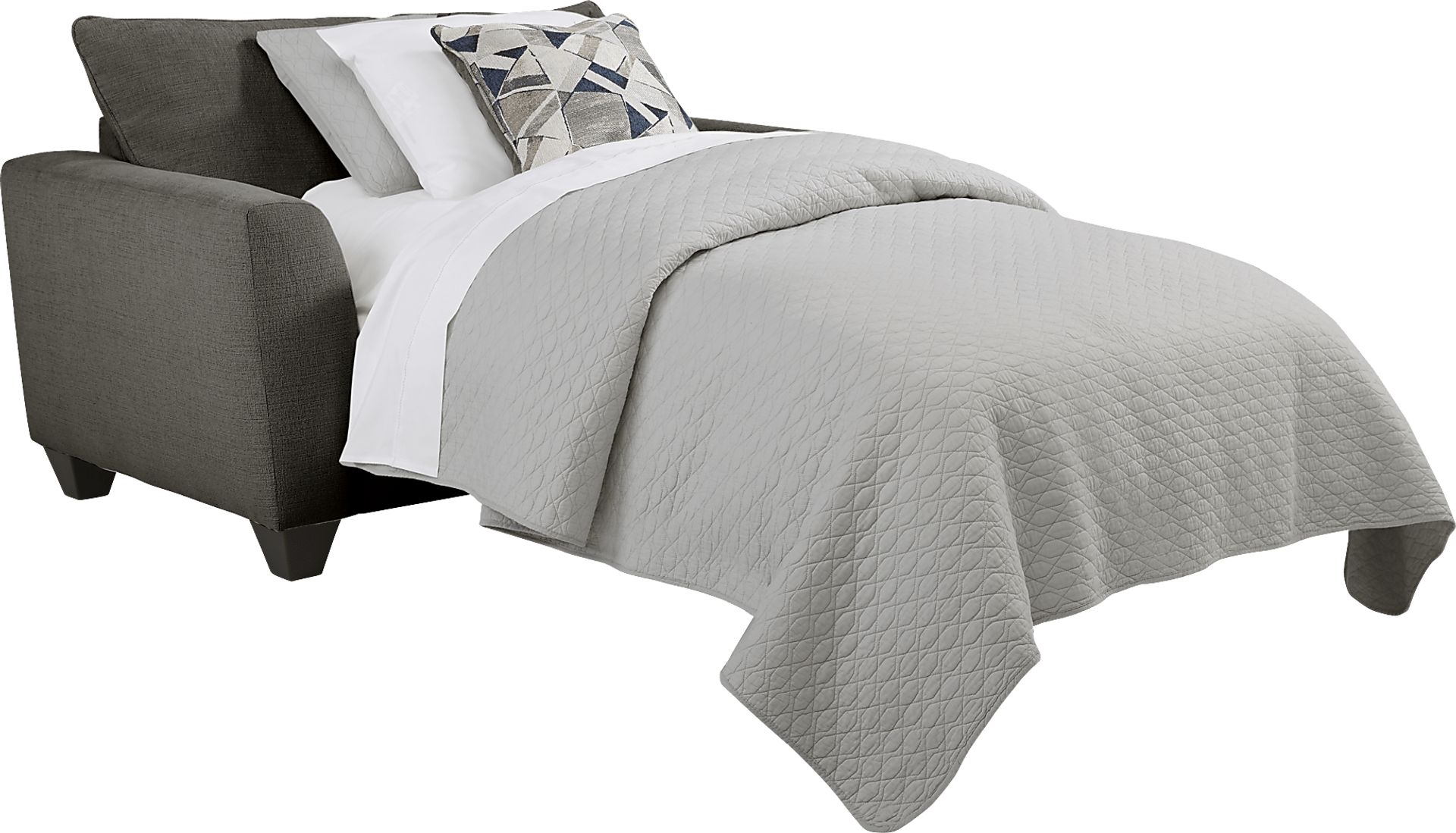 Sandia Heights Gray Gel Foam Sleeper Chair - Image 3