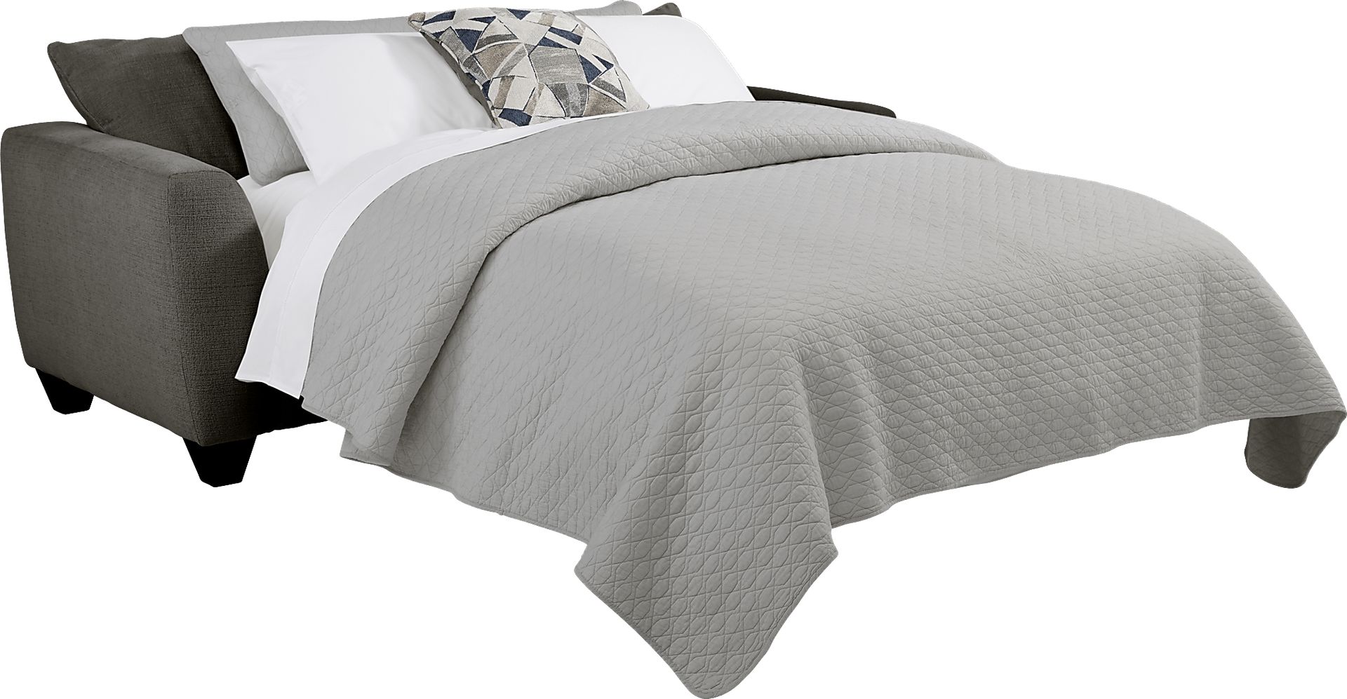 Sandia Heights Gray Gel Foam Sleeper Loveseat - Image 2