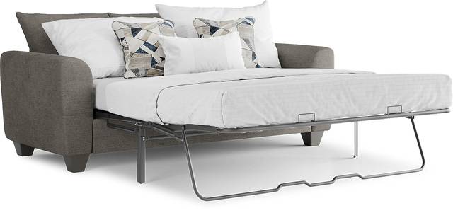 Sandia Heights Gray 7 Pc Living Room with Gel Foam Sleeper Sofa - Thumbnail - Image 3