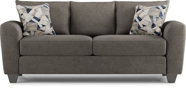 Sandia Heights Gray 7 Pc Living Room with Gel Foam Sleeper Sofa - Thumbnail - Image 2