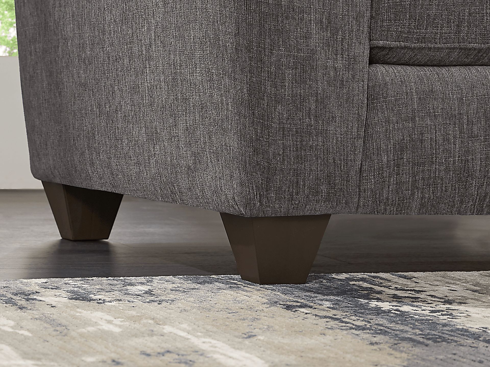Sandia Heights Gray Loveseat - Image 2