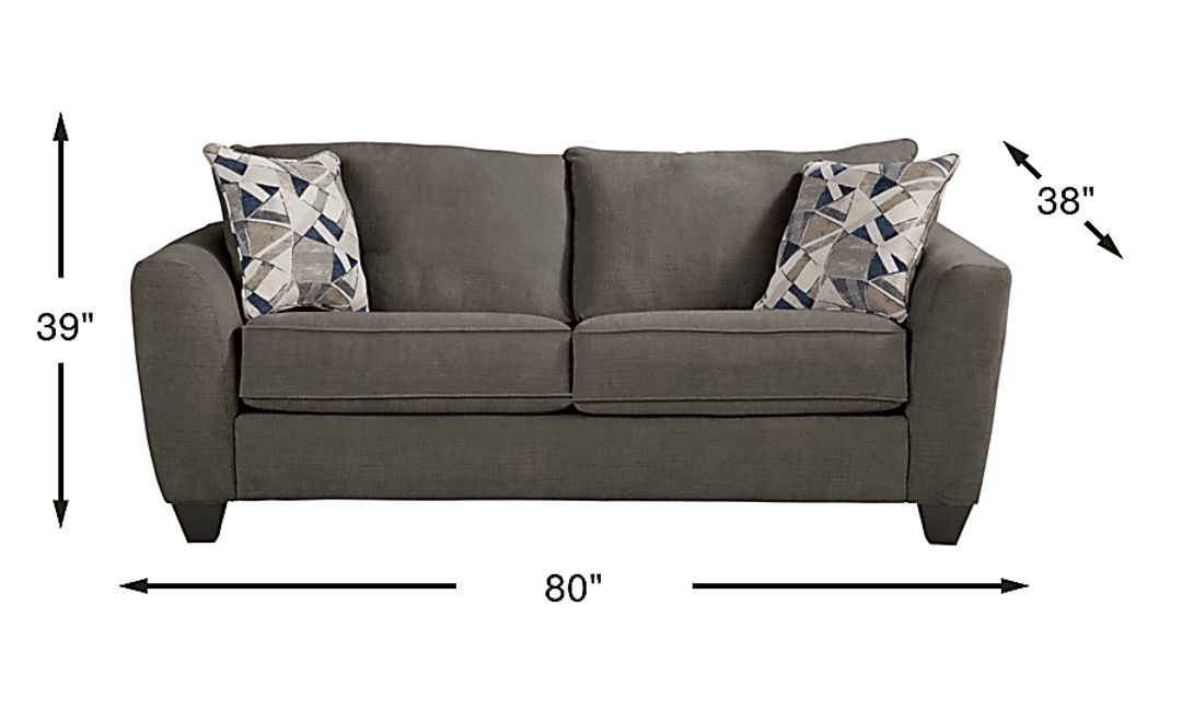 Sandia Heights Gray Loveseat