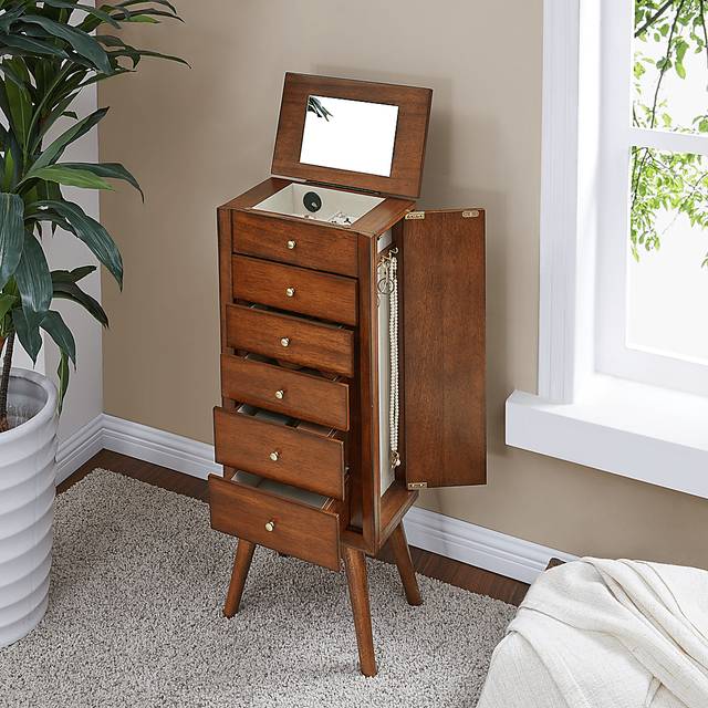 Sandida Brown Jewelry Armoire - Thumbnail - Image 5