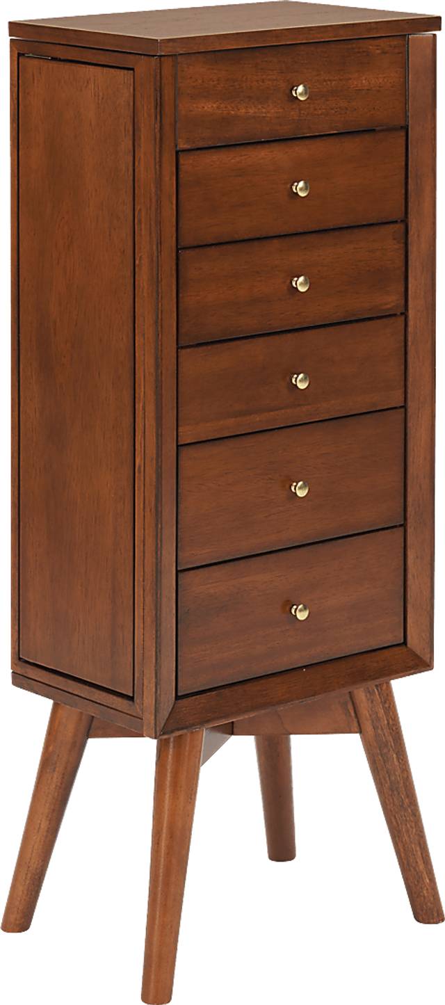 Sandida Brown Jewelry Armoire - Thumbnail - Image 1