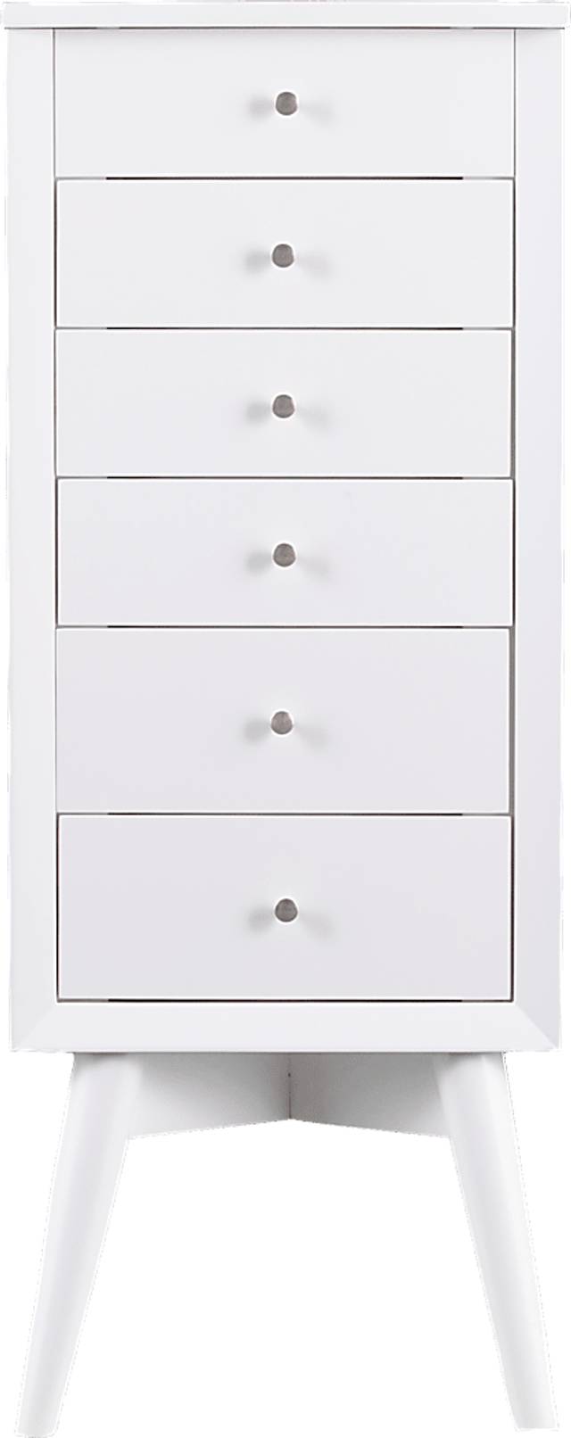 Sandida White Jewelry Armoire - Thumbnail - Image 3