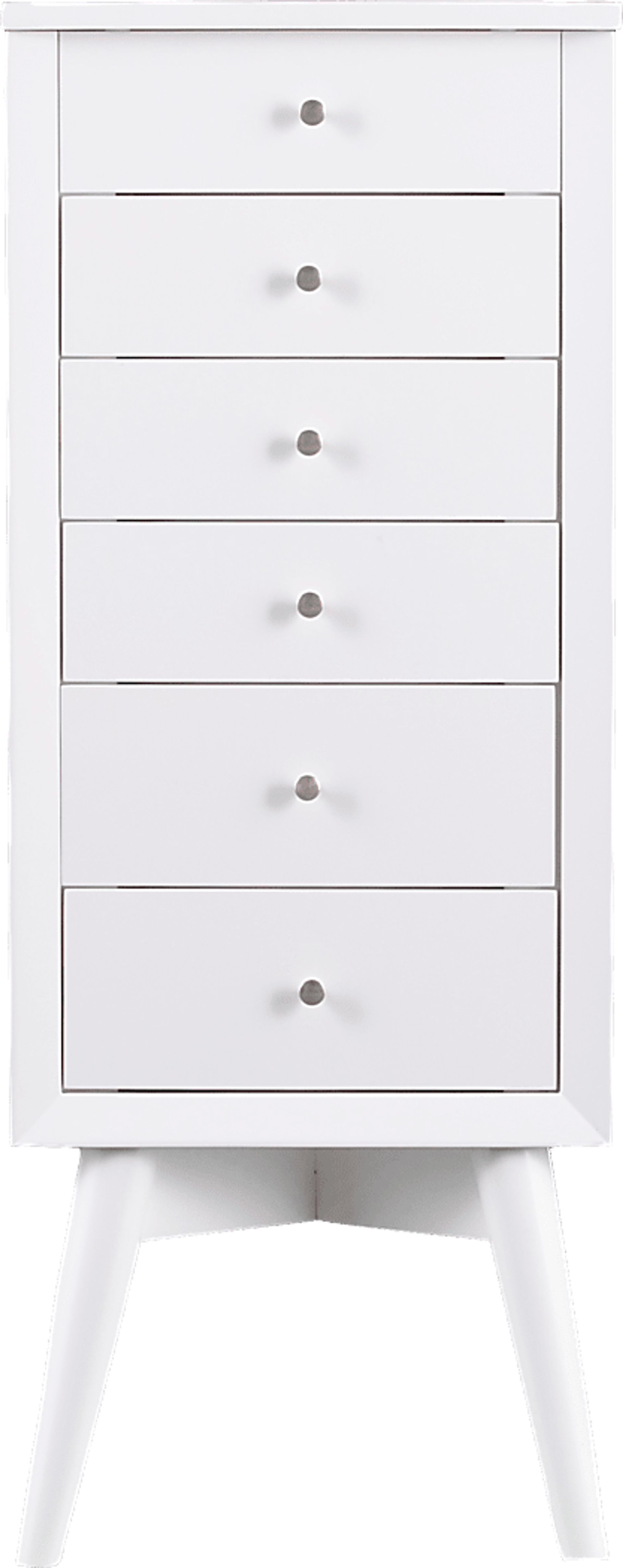 Sandida White Jewelry Armoire - Image 3