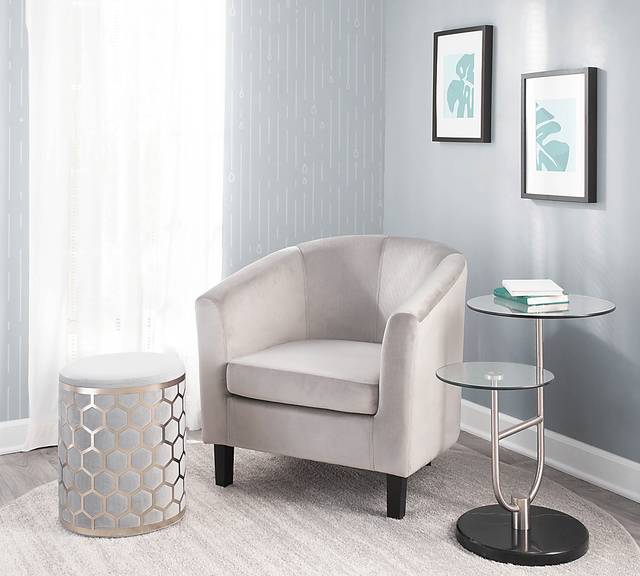 Sandifer Silver Accent Chair - Thumbnail - Image 8