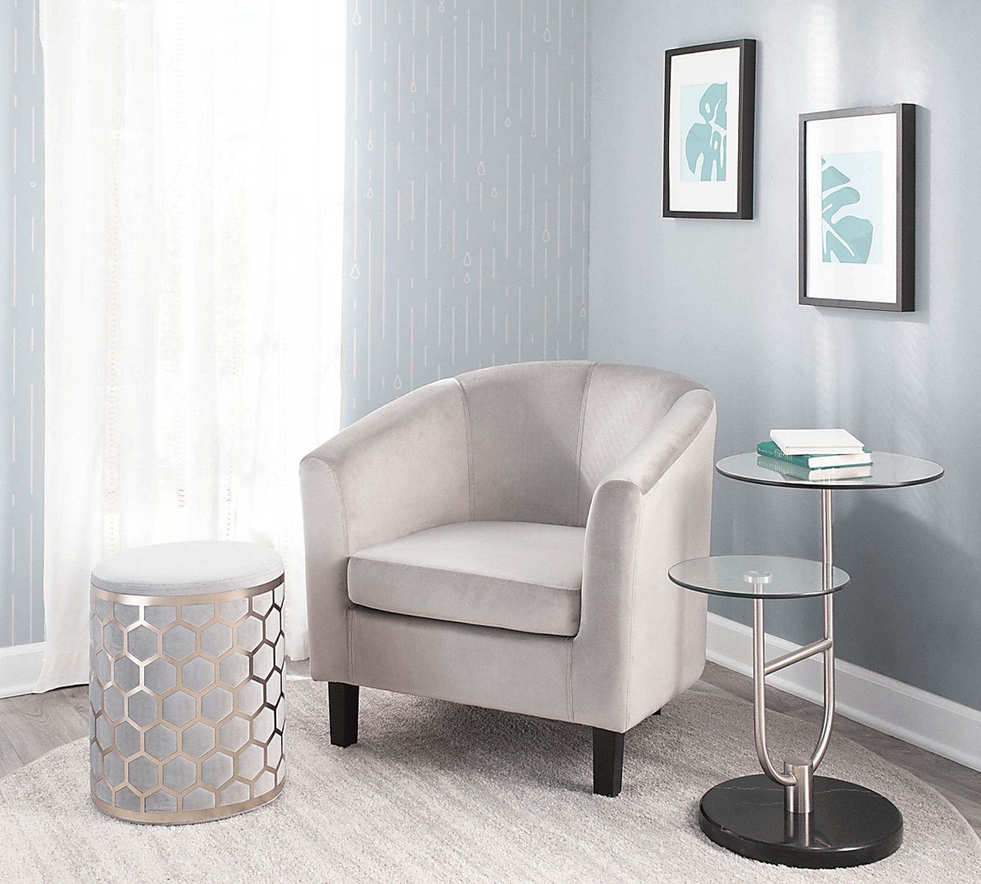 Sandifer Silver Accent Chair - Image 8