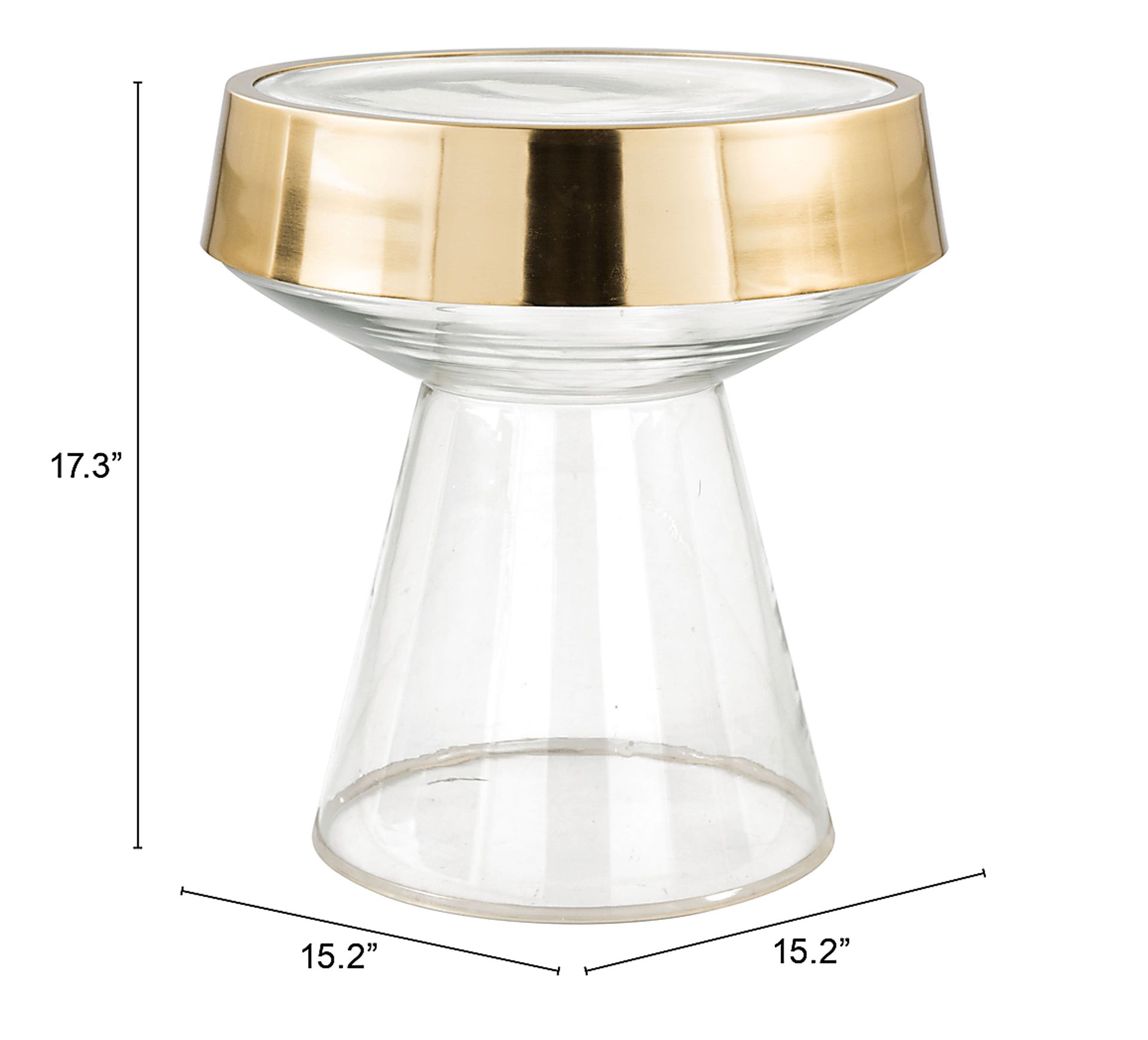 Sandon Gold Accent Table - Image 7