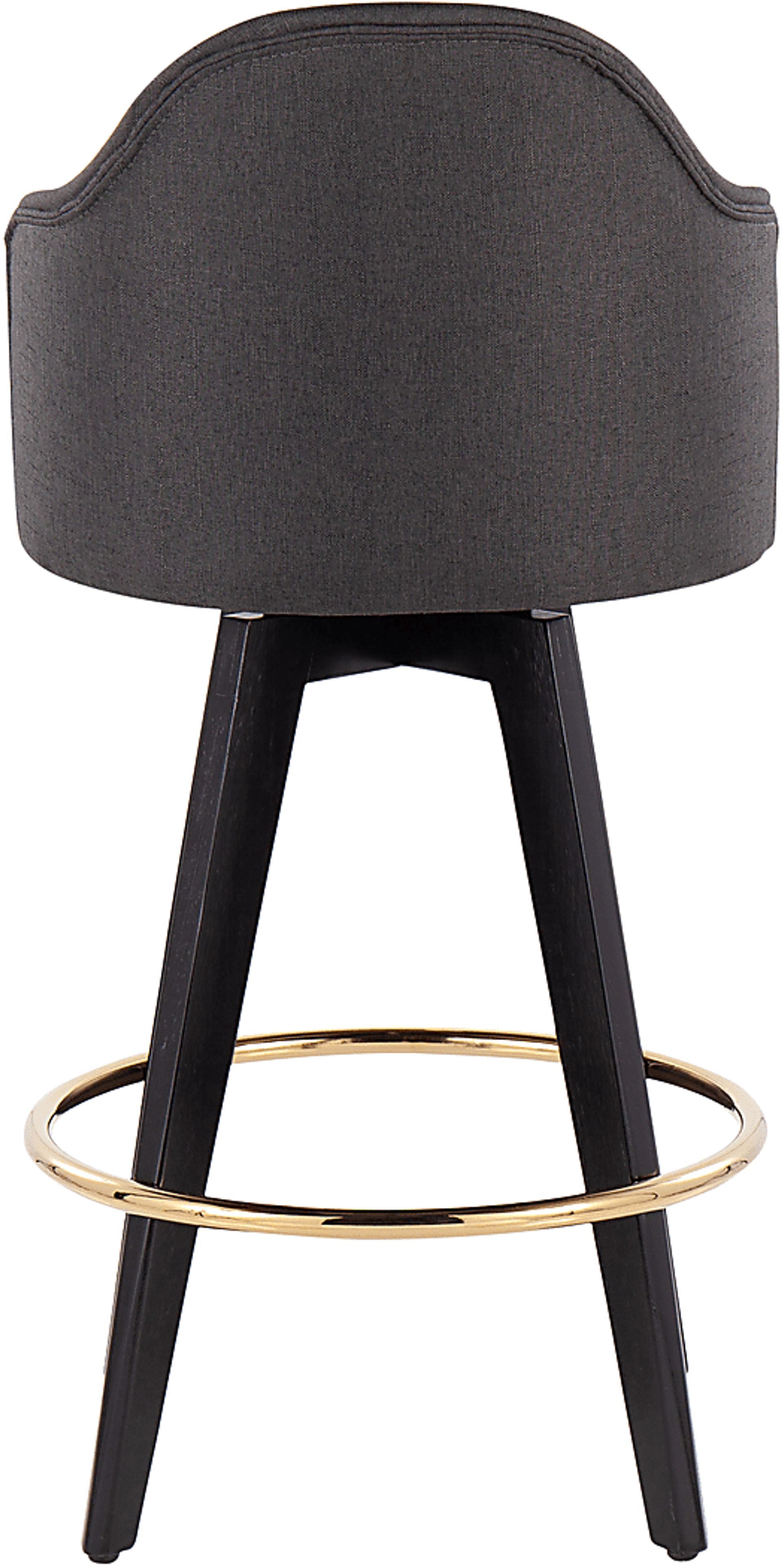 Sandron I Charcoal Counter Height Stool, Set of 2 - Image 5